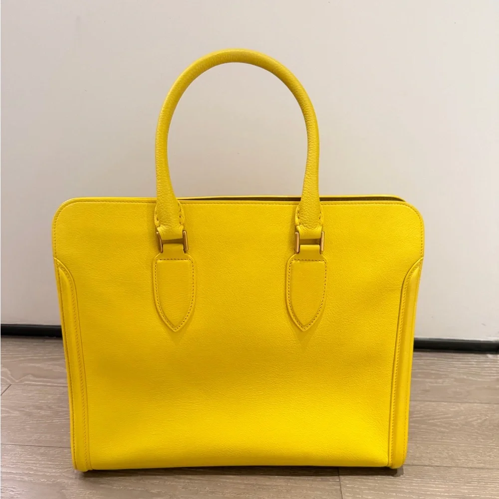 Alexander McQueen Bright Yellow Leather Tote